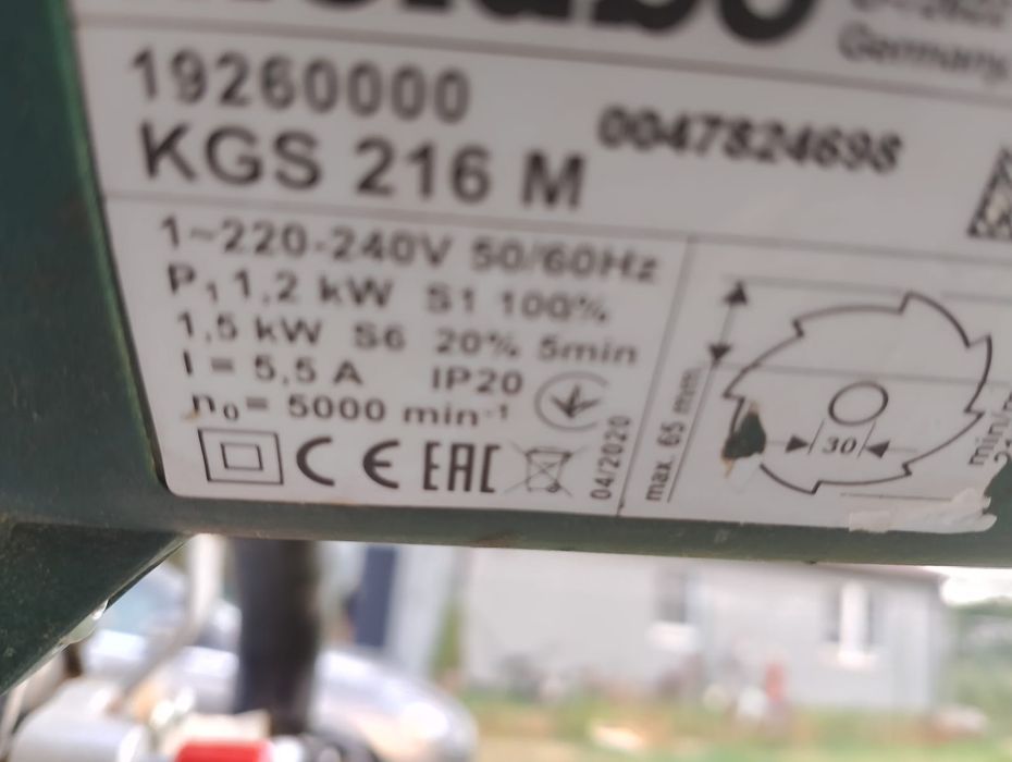 Piła Metabo i stół