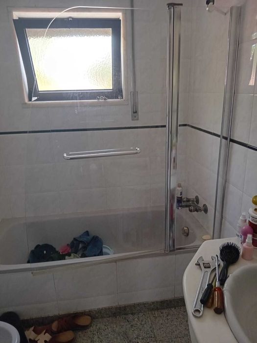 Resguardo de duche para banheira e espelho de wc