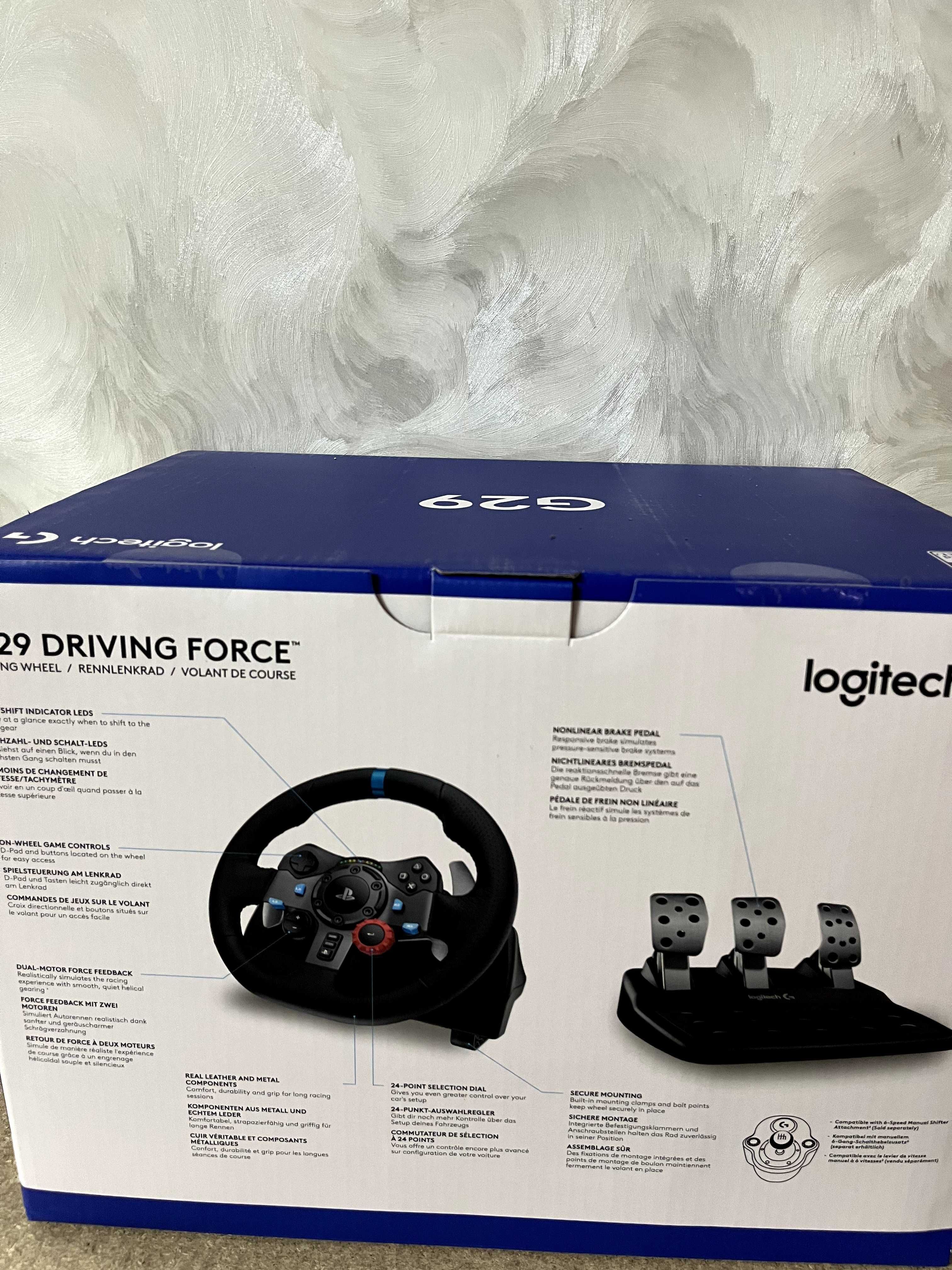 Комплект (кермо, педалі) Logitech G29 Driving Force Racing Wheel Нові!