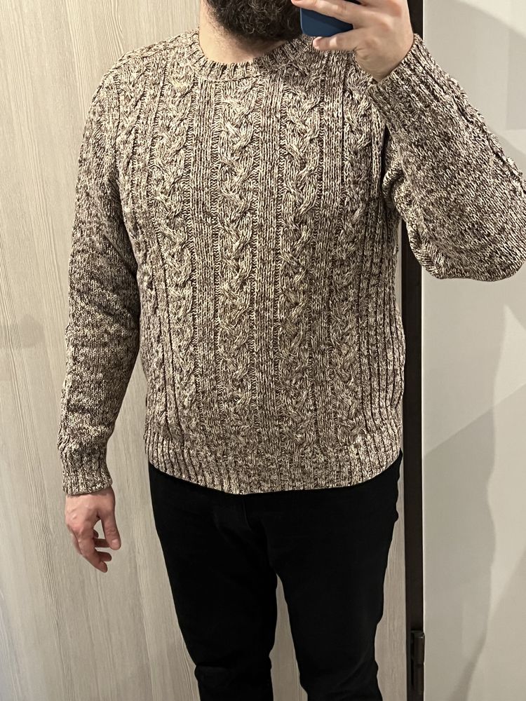 Brązowy, męski sweter XL Brice