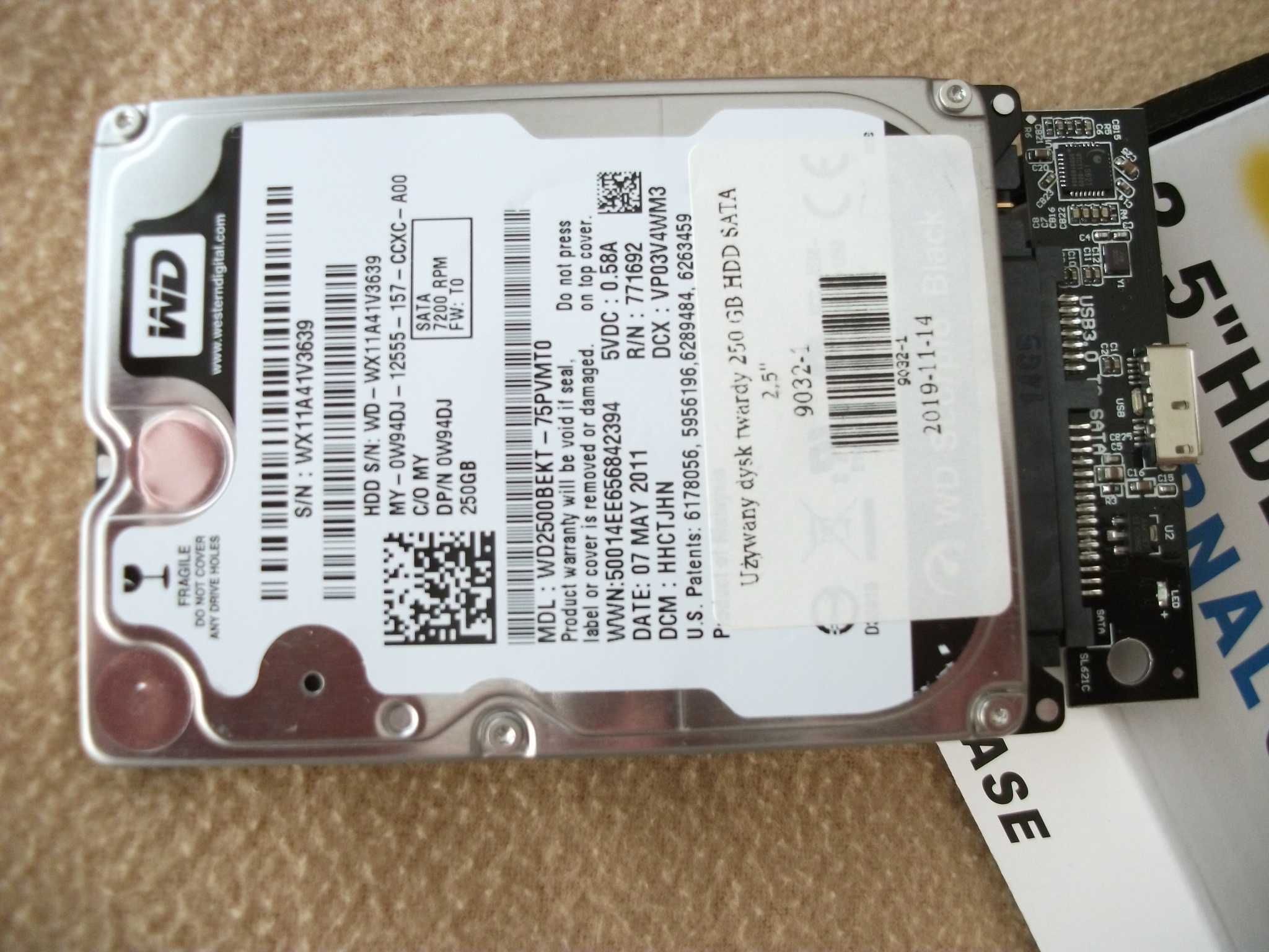Obudowa dysku zewnętrznego HDD do Windows 10