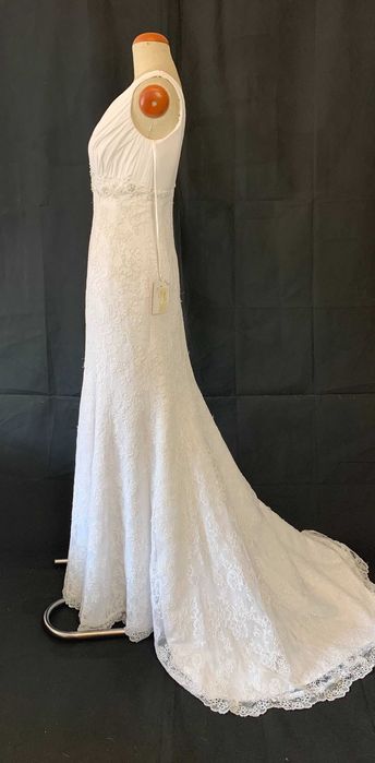 Nowa Suknia Ślubna Koronkowa Syrena Elegancja Zdobienia M 38 glamour