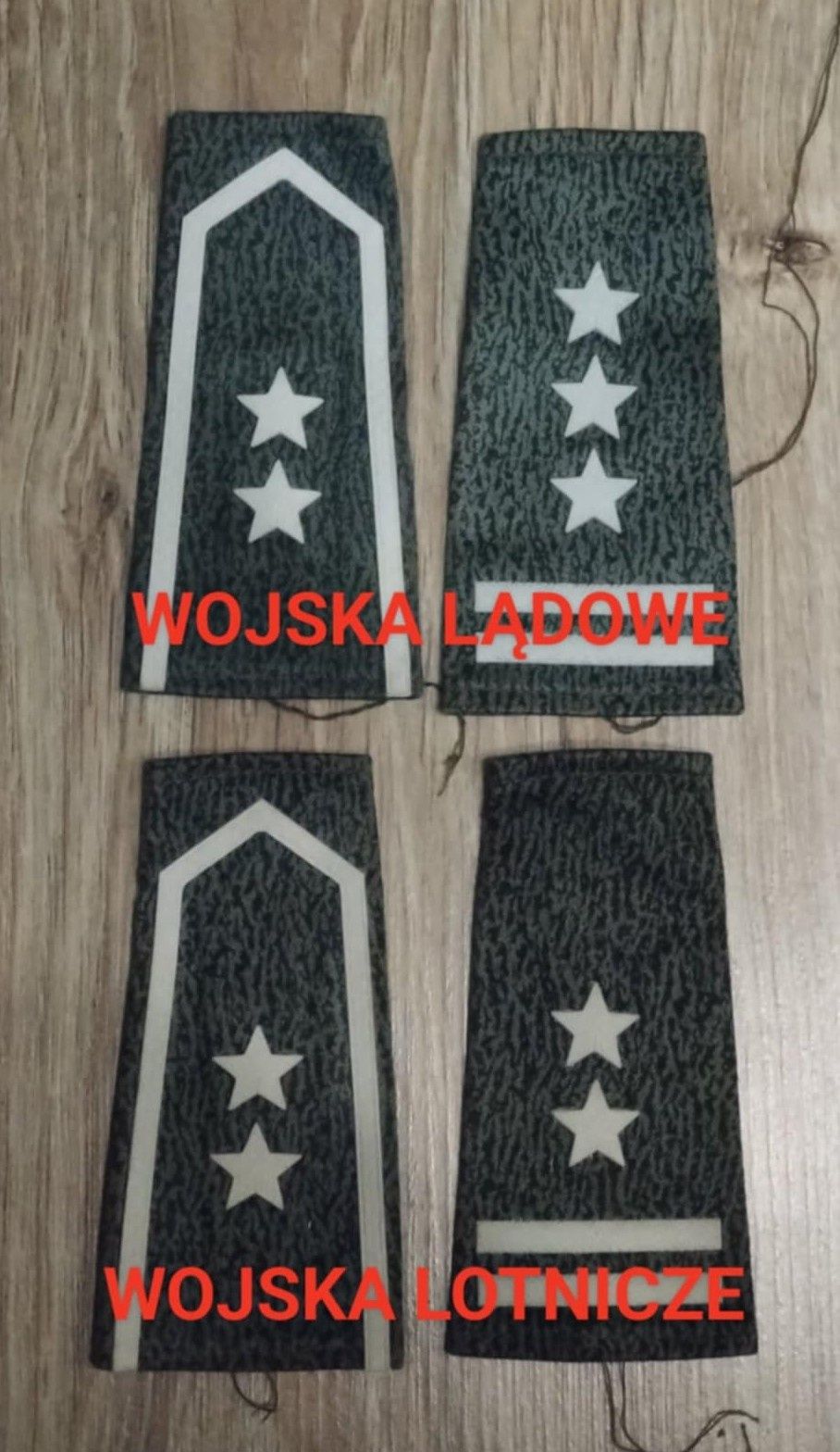Stopnie wojskowe Moro wz68 różne Wojska Lądowe/Lotnicze lata 80-te PRL
