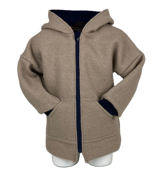 Kurtka z kapturem wełniana 104 wool 100% wełna parzona dwuwarstwowa