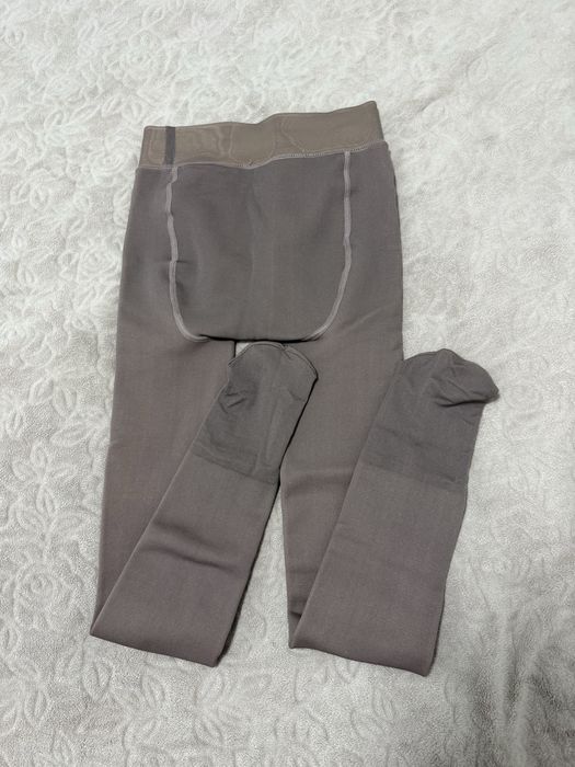 Колготи утеплені з ефектом прозорості