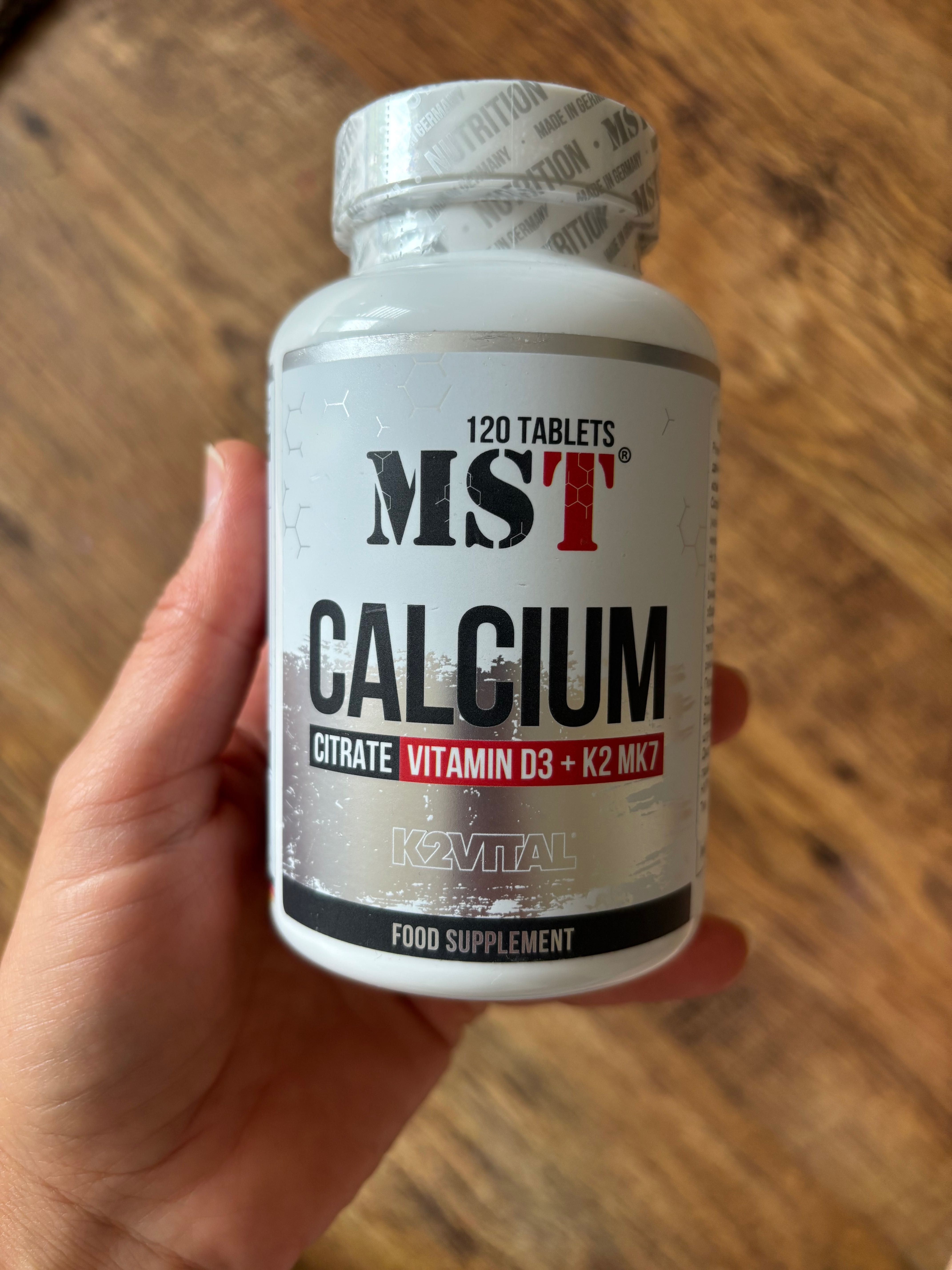 MST 120 tabl calcium, citrate, witamina D3 + K2 MK7