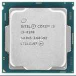 Процесор Intel Core i3-8100 (4 ядра, 4 потоки, 3.6GHz) - Б/У