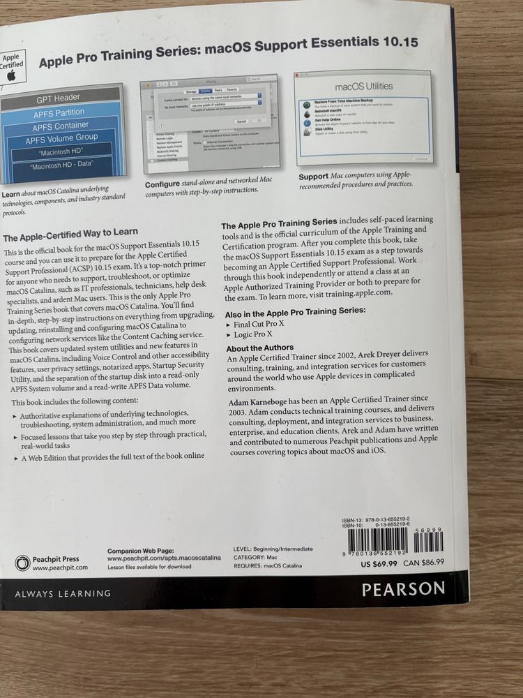 macOS Support Essentials 10.15 A. Dreyer A. Karneboge