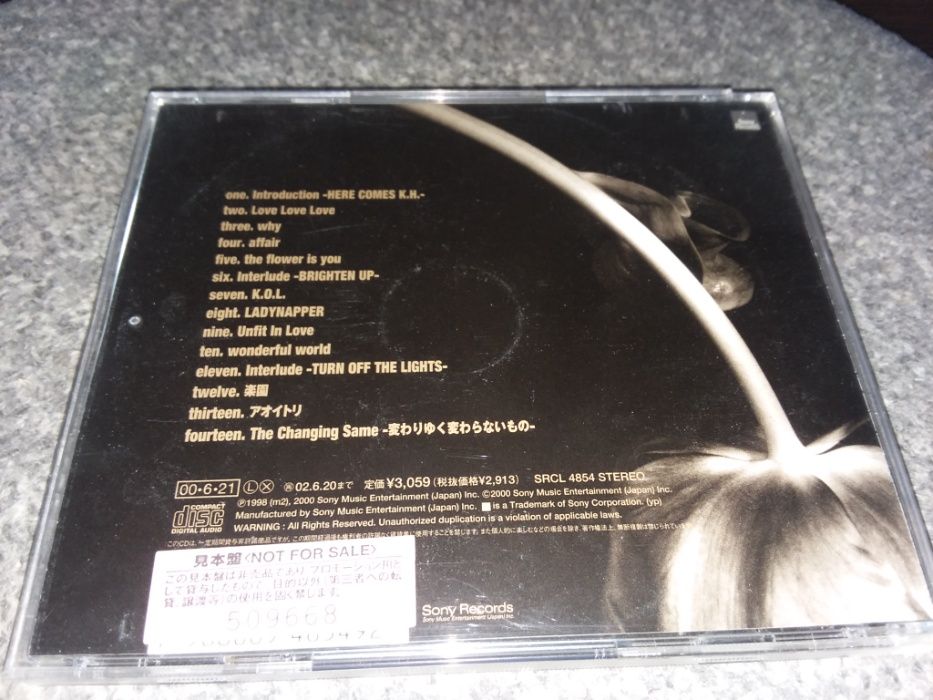 Редкий японский CD Ken Hirai The Changing Same 2000 Sony Japan