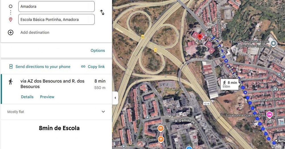 Quartos desde 400€ Pontinha - 7min Metro - Disponível 20/Dez