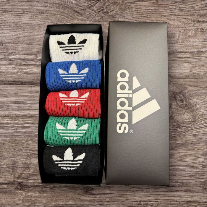 Подарункові бокс  шкарпеток Адідас 5 пар |Шкарпетки adidas набори