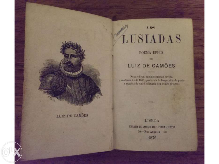 Os Lusíadas - Luis Vaz de Camões (Edição de bolso de 1876)