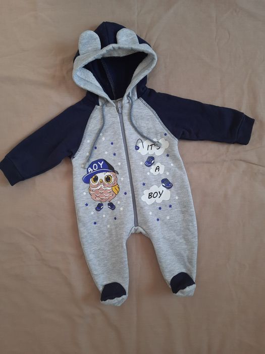 Комбінезони 0-3, 3-6місяців теплі осінні, зимові