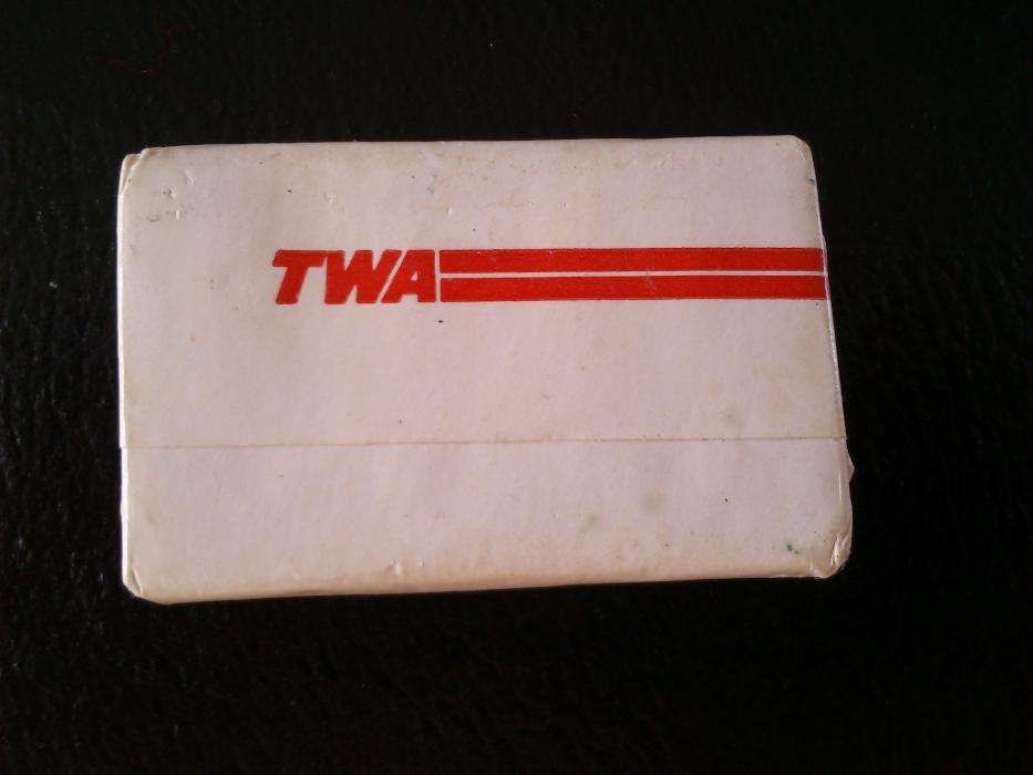 Aviação comercial, sabonete da TWA, década 80, por estrear