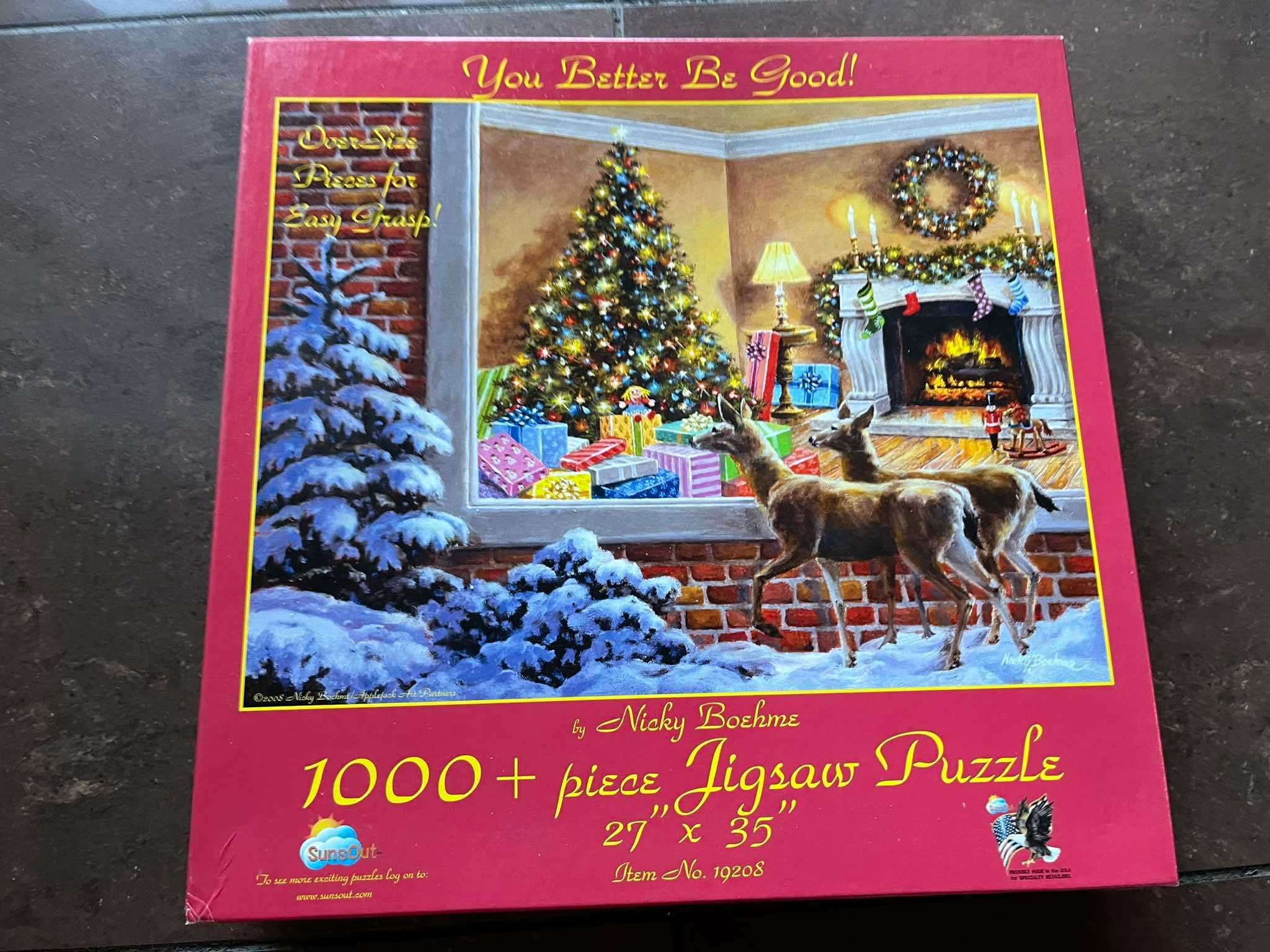 Puzzle SunsOut  You Better Be Good zima święta  1000