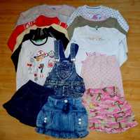 Ubrania dla dziewczynki 116 paka ubrań
