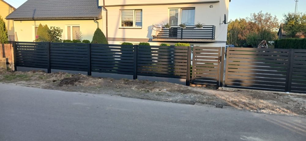 Ogrodzenie, brama z furtką