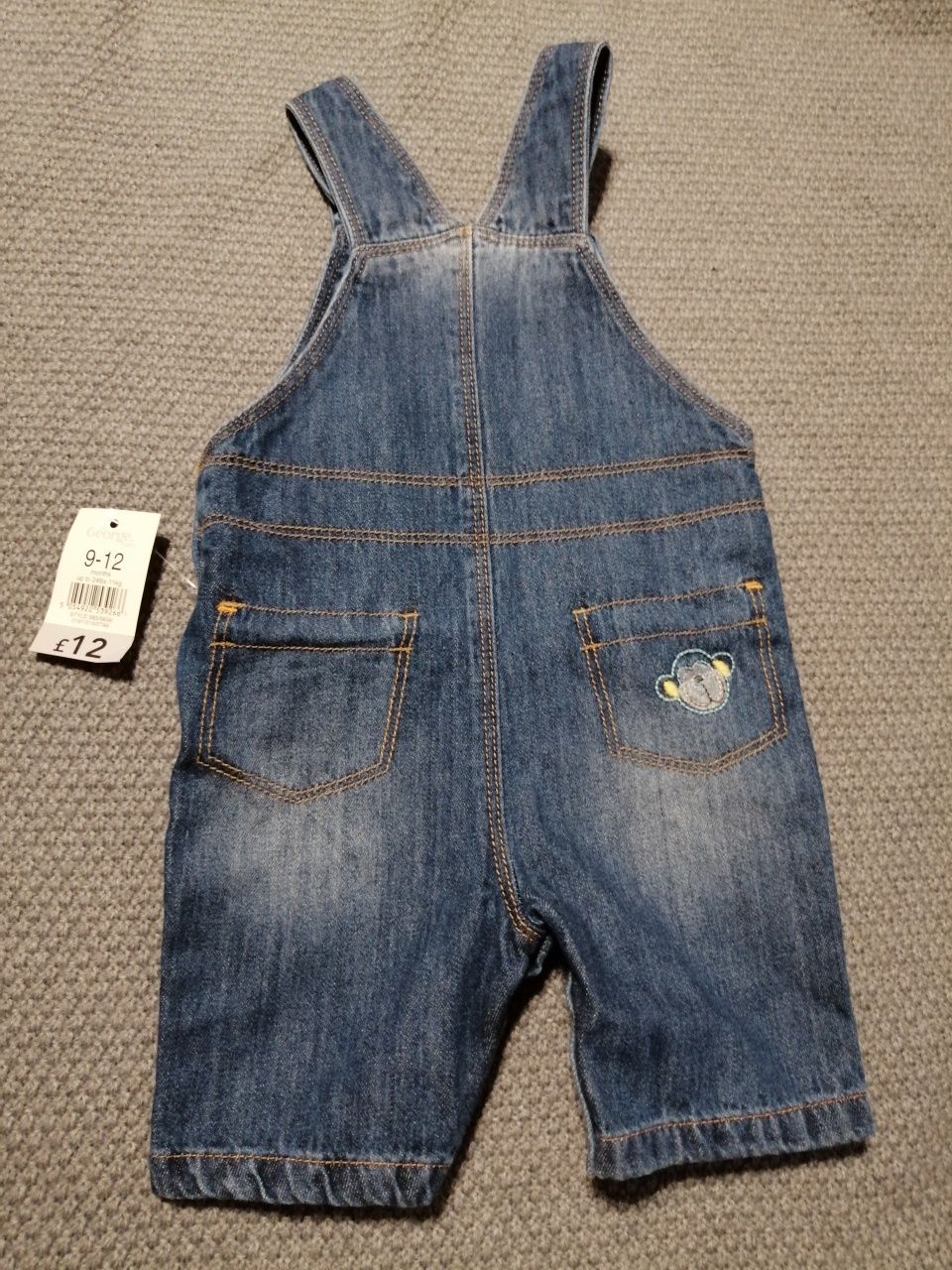 Letnie ogrodniczki jeansowe 74/80