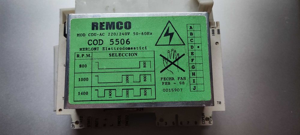 Модуль керування (плата) REMCO COD 5506 для пральної машини