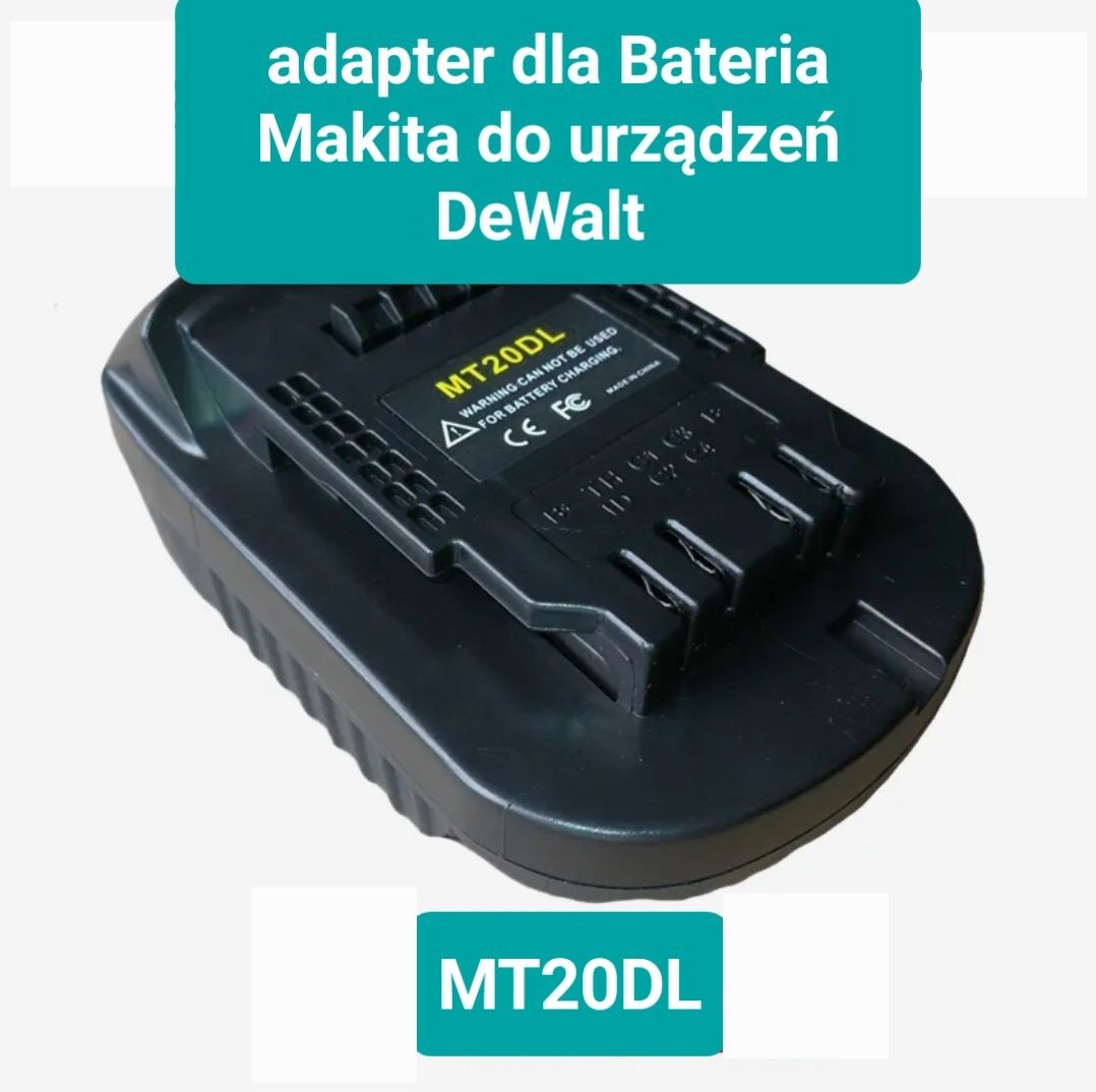 Adapter Przejściówka konwerter z Milwaukee DeWalt do narzędzi Makita