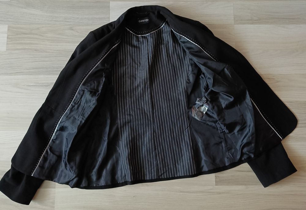 George wizytowy czarny żakiet z podszewką 12/ 40