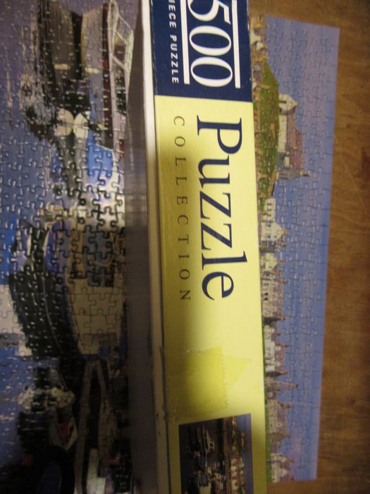 puzzle 500 sztuk - przystań łódki- wszystkie elementy