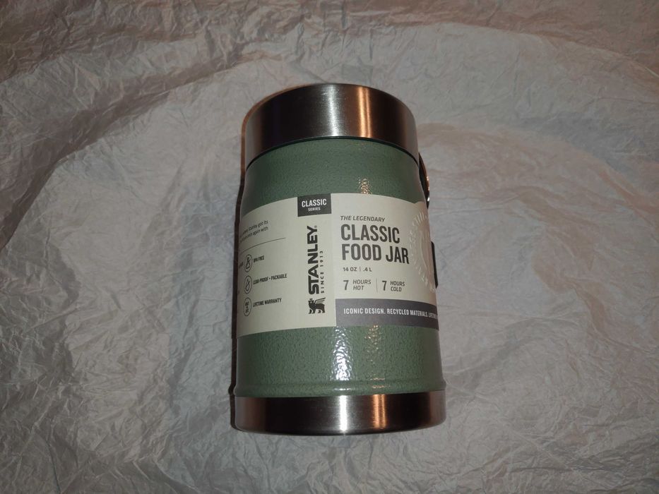 STANLEY Classic Legendary Food Jar + Spork 0.4L Green - термос для еды
