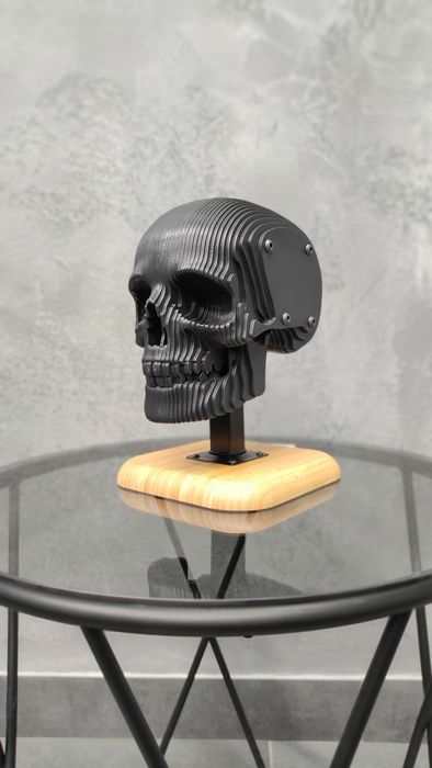 Подставка для мотошлема. Череп. Подарок байкеру. Harley Davidson. LS2