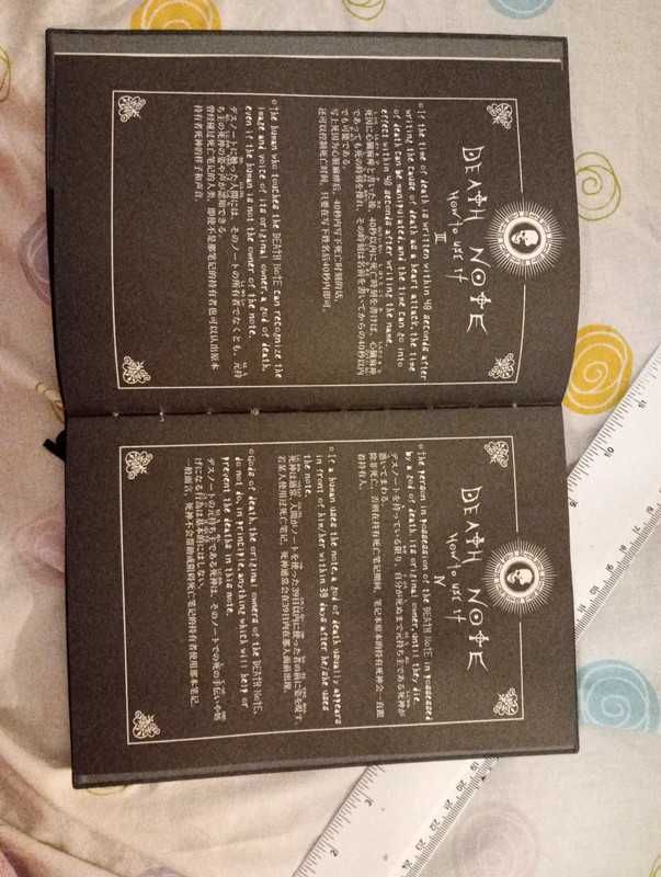 Death note caderno + colar + marcador + caneta pena