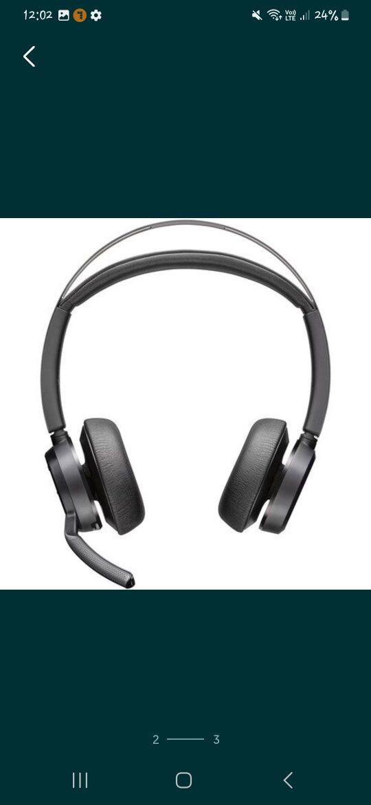Profesjonalne Słuchawki na Bluetooth nauszne POLY Voyager Focus