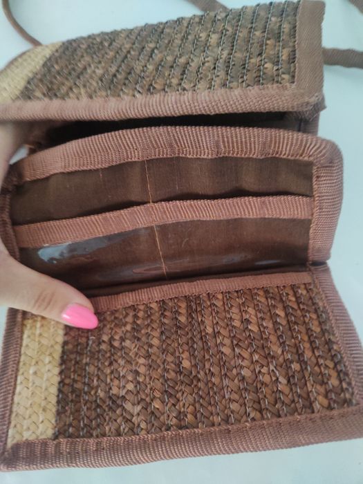 Mała słomkowa kopertówka torebka brązowa saszetka
Stan idealny! Poleca