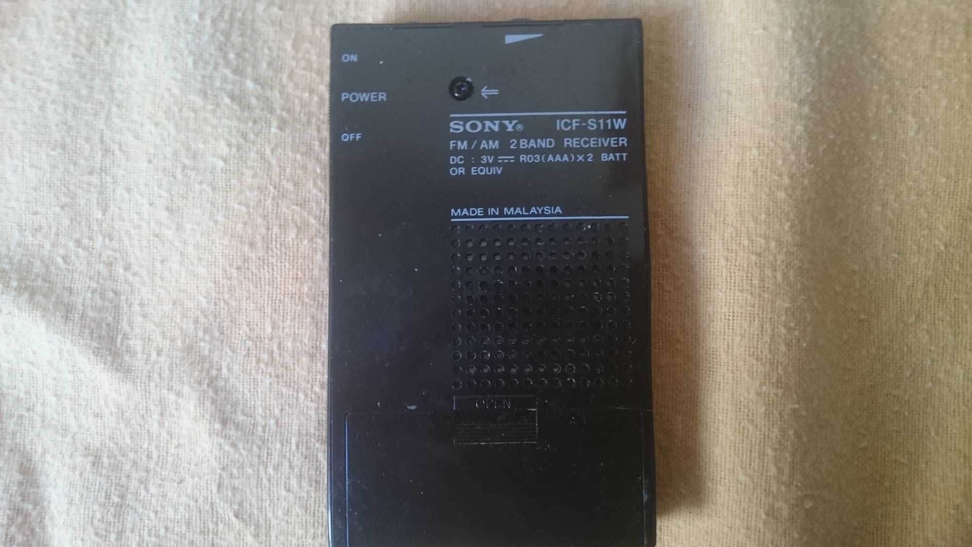 Mini Radio Bolso Vintage Sony ICF-S11W