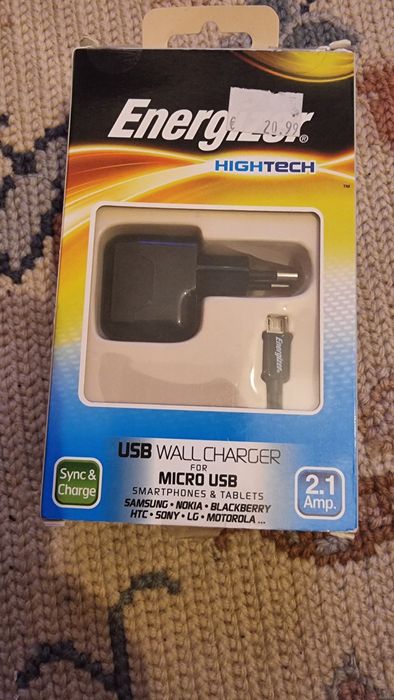Carregador de parede USB Energizer Hightech (2.1 Amp).