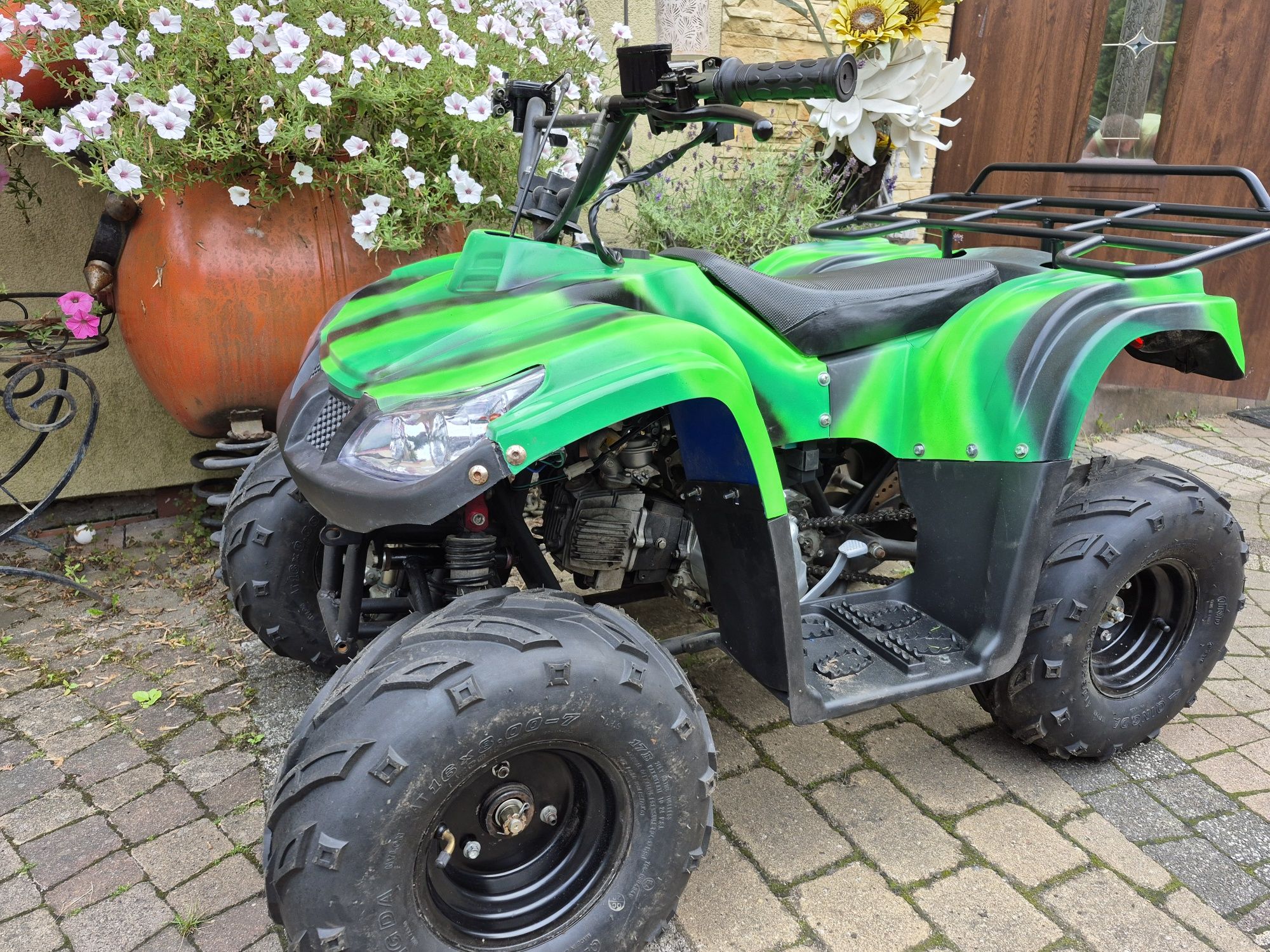 Quad 125 cm sprawny, nowe koła, 110 cm