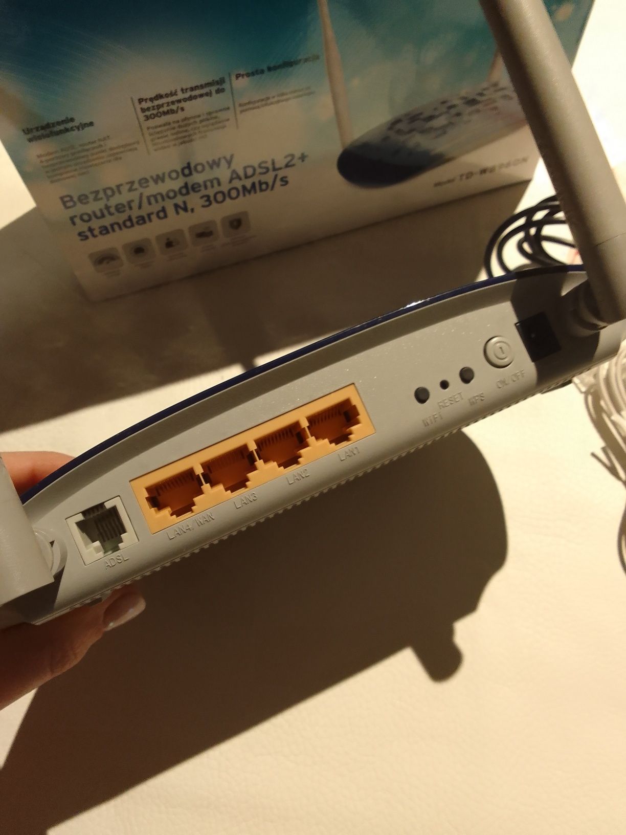 Bezprzewodowy router modem ADSL2+ standard N 300 Mb/s TP-Link