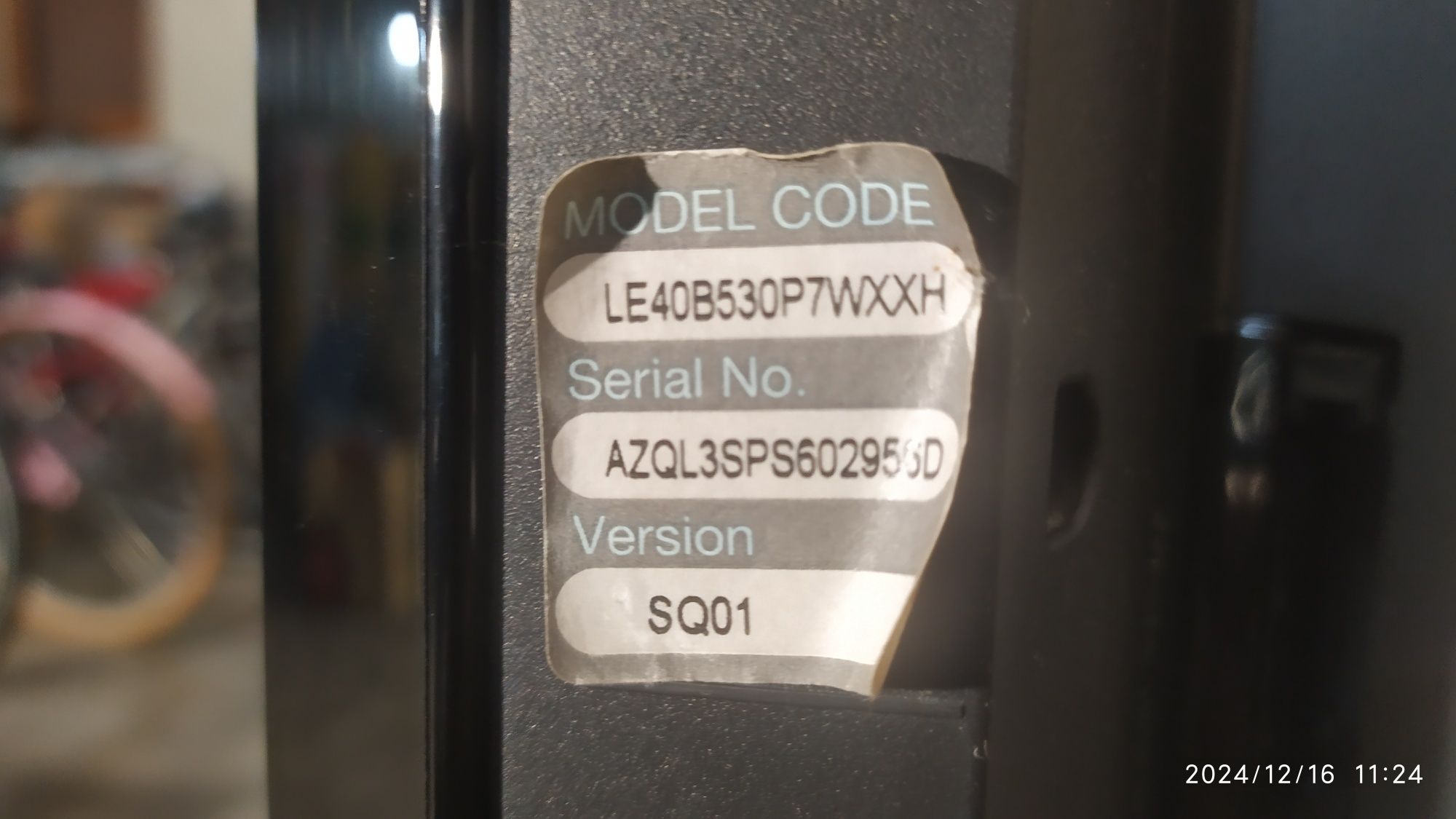 Telewizor Samsung 40" uszkodzony