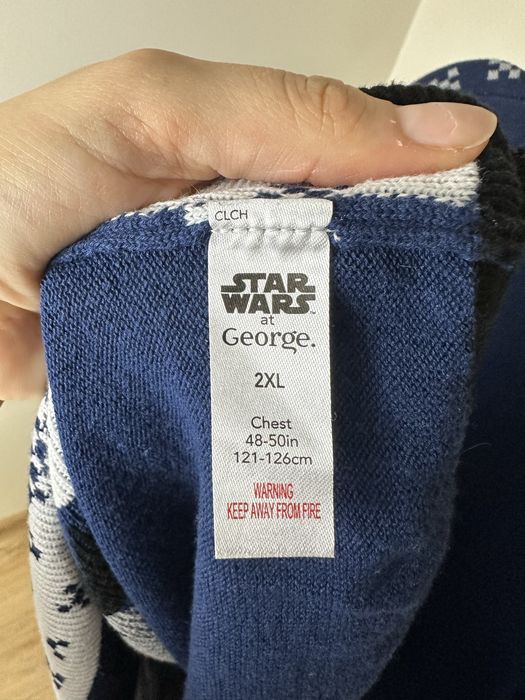 Sweterek swiąteczny rozmiar XXL George Star wars sesja święta