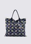 TED BAKER granatowa torba torebka na zakupy materiałowa shopper bag