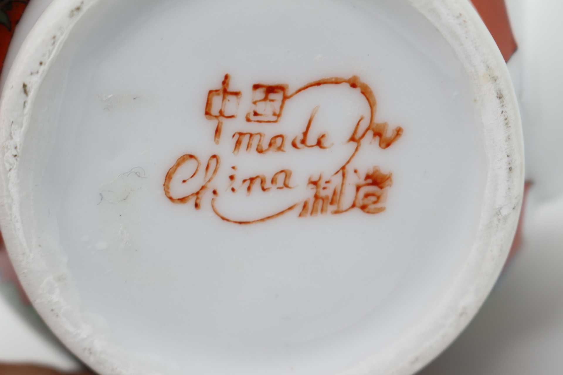 Bule e 2 chávenas Porcelana Chinesa de Criança