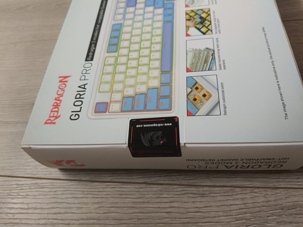 Klawiatura mechaniczna Redragon Gloria Pro Bumblebee RGB HOT-SWAP