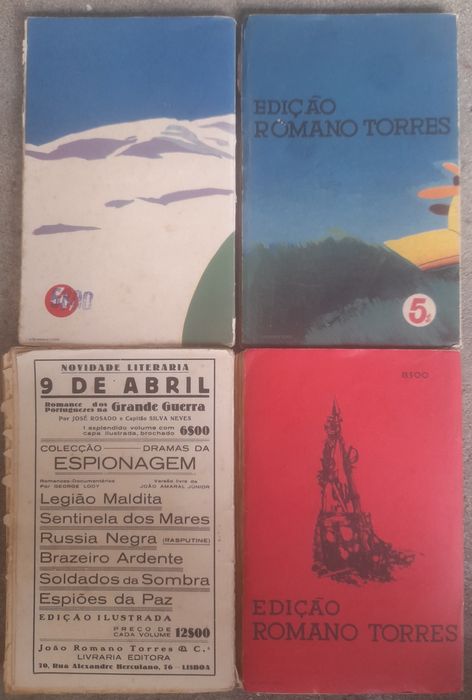 Livros coleção Salgari da Edição Romano Torres