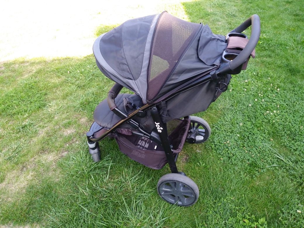 JOIE Litetrax Wózek spacerówka Jolie 4-kołowy śpiwór folia p/deszczo