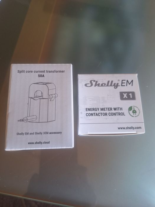 Shelly EM + núcleo de medição
