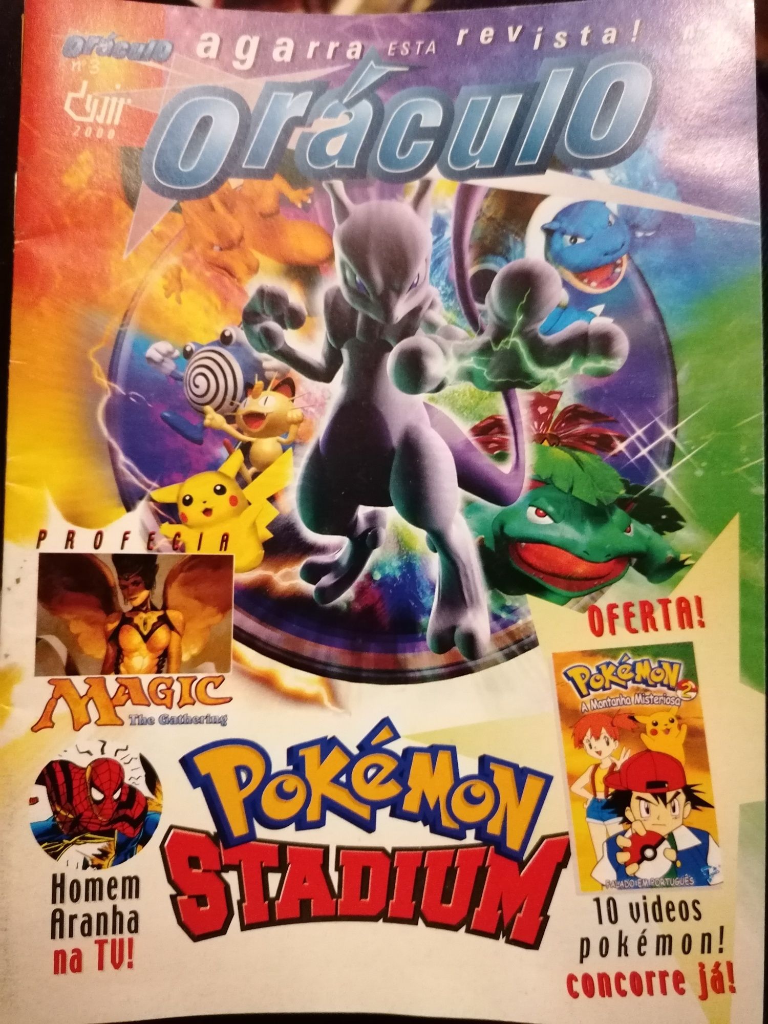 Revista Oráculo Pokemon 1, 3, 4 e 7