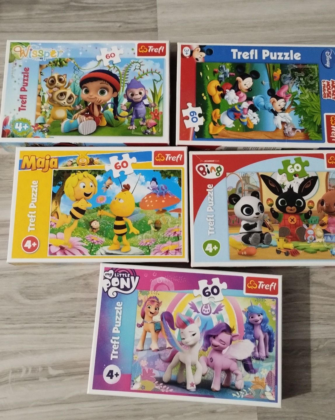 Puzzle 4+ 5 sztuk