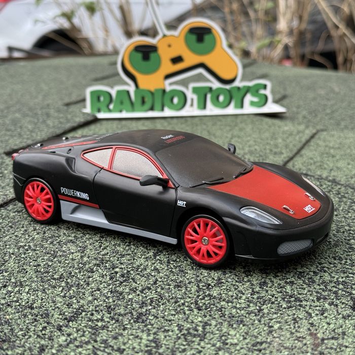 Дрифт машинка на радиоуправлении Ferrari F435 чорна Машинка для дрифта