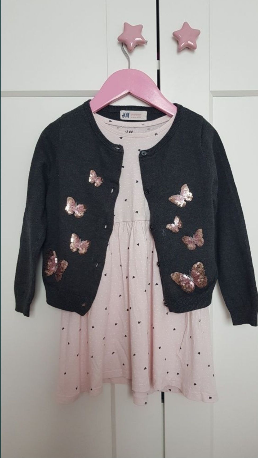 Sukienka i sweterek H&M roz. 98-104