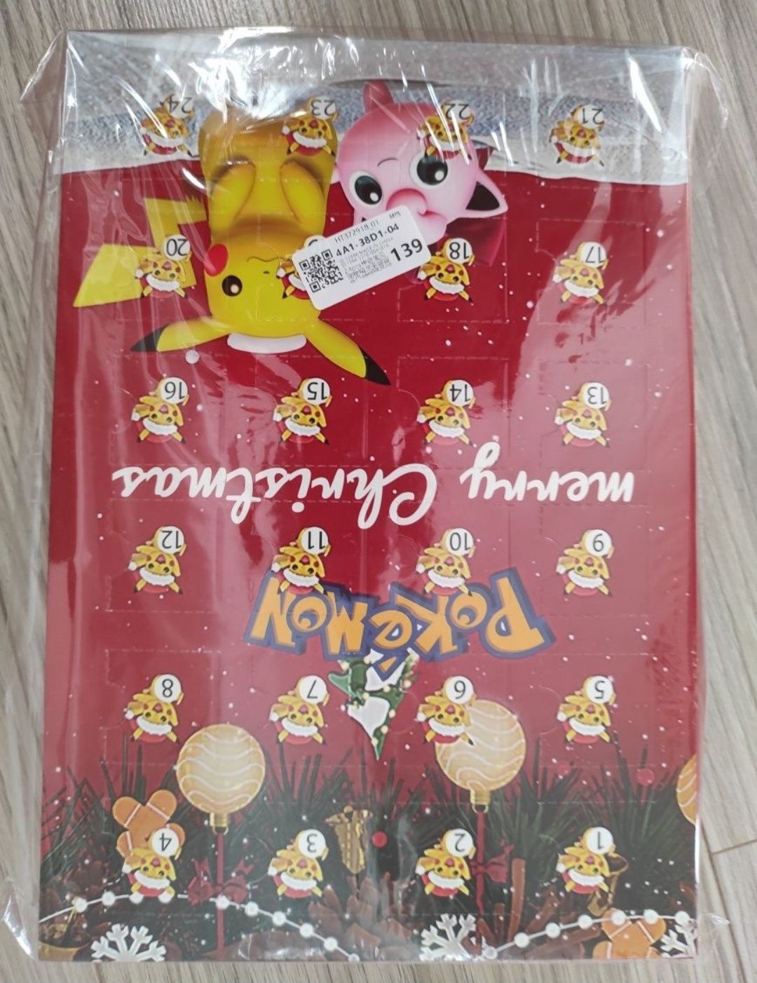 Kalendarz adwentowy pokemon 24 figurki Ash i Pikachu prezent