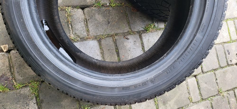 2шт 245 45 r17 dunlop 5.4мм зима всесезонка пара резина шини
