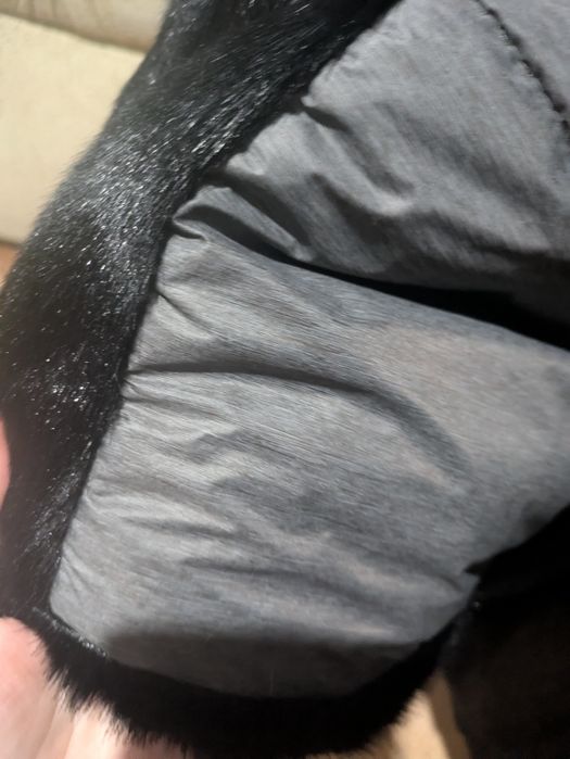 Черная женская длинная шуба эконорка